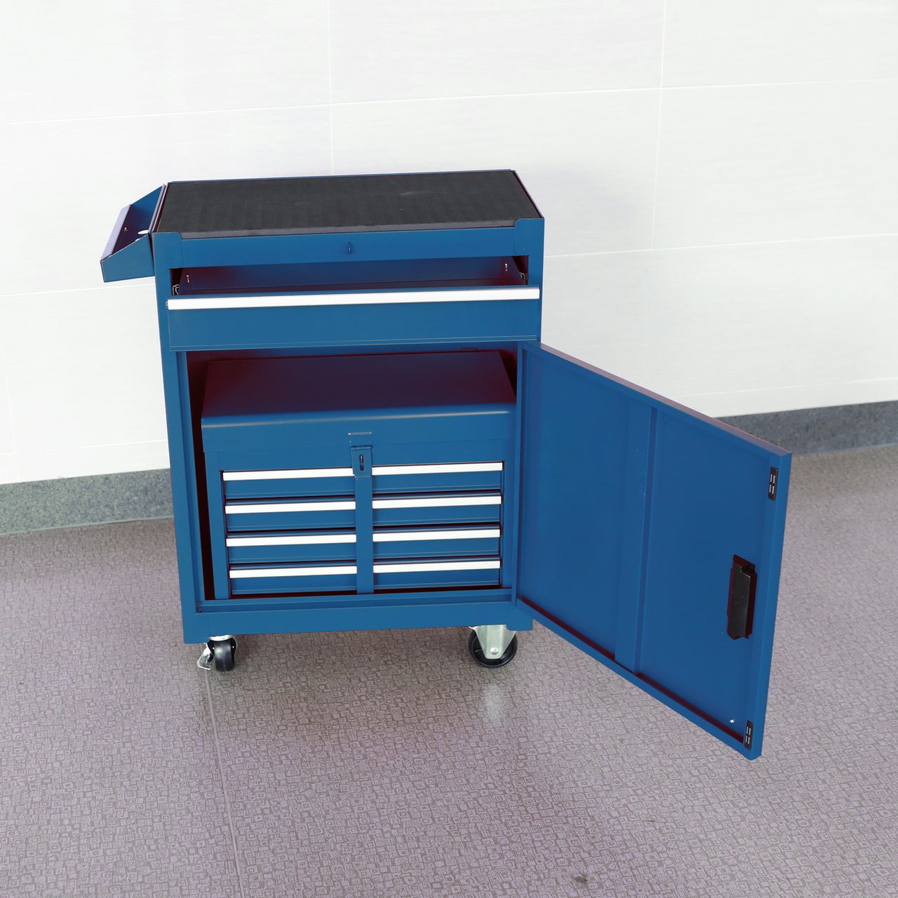 Tech Craft Tech Craft Werkstattwagen, blau, 5 Schubladen