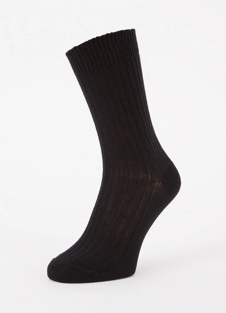 Kunert Rib knitted socks in alpaca wool blend