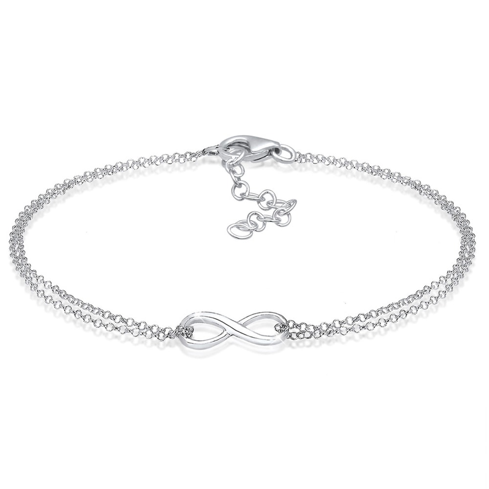 Elli Elli Bracelet Femmes Infinité Tendance Symbole en Argent Sterling 925 Bracelet