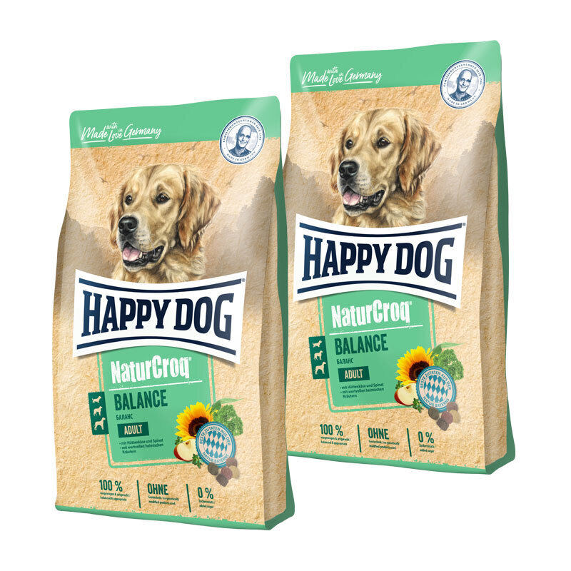 HAPPY DOG Hundetrockenfutter HAPPY DOG NaturCroq Balance 2x15 kg