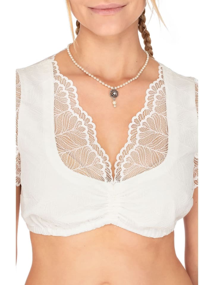 MarJo Dirndlbluse ABENSBERG in offwhite günstig kaufen