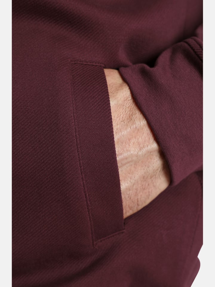 Charles Colby Sweatjacke DUKE PATRICKS in dunkelrot günstig kaufen