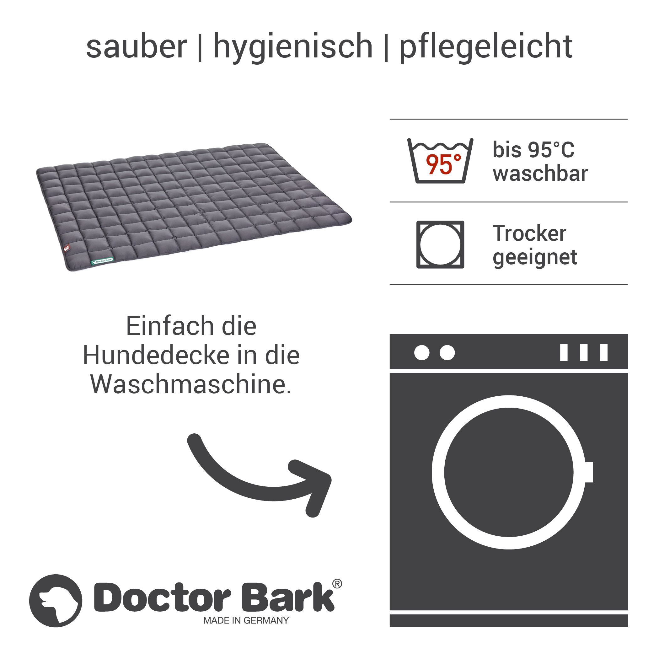 Doctor Bark Hundedecken Doctor Bark Hundedecke grün XXL