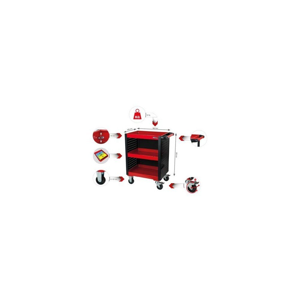 KS Tools Montagewerkzeug ECOline Werkstatt-Servicewagen 890.0006, 890.0006