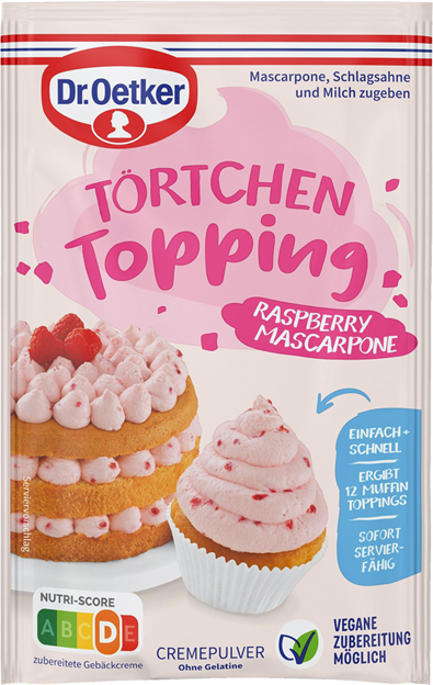 Dr. Oetker Törtchen Topping Raspberry Mascarpone