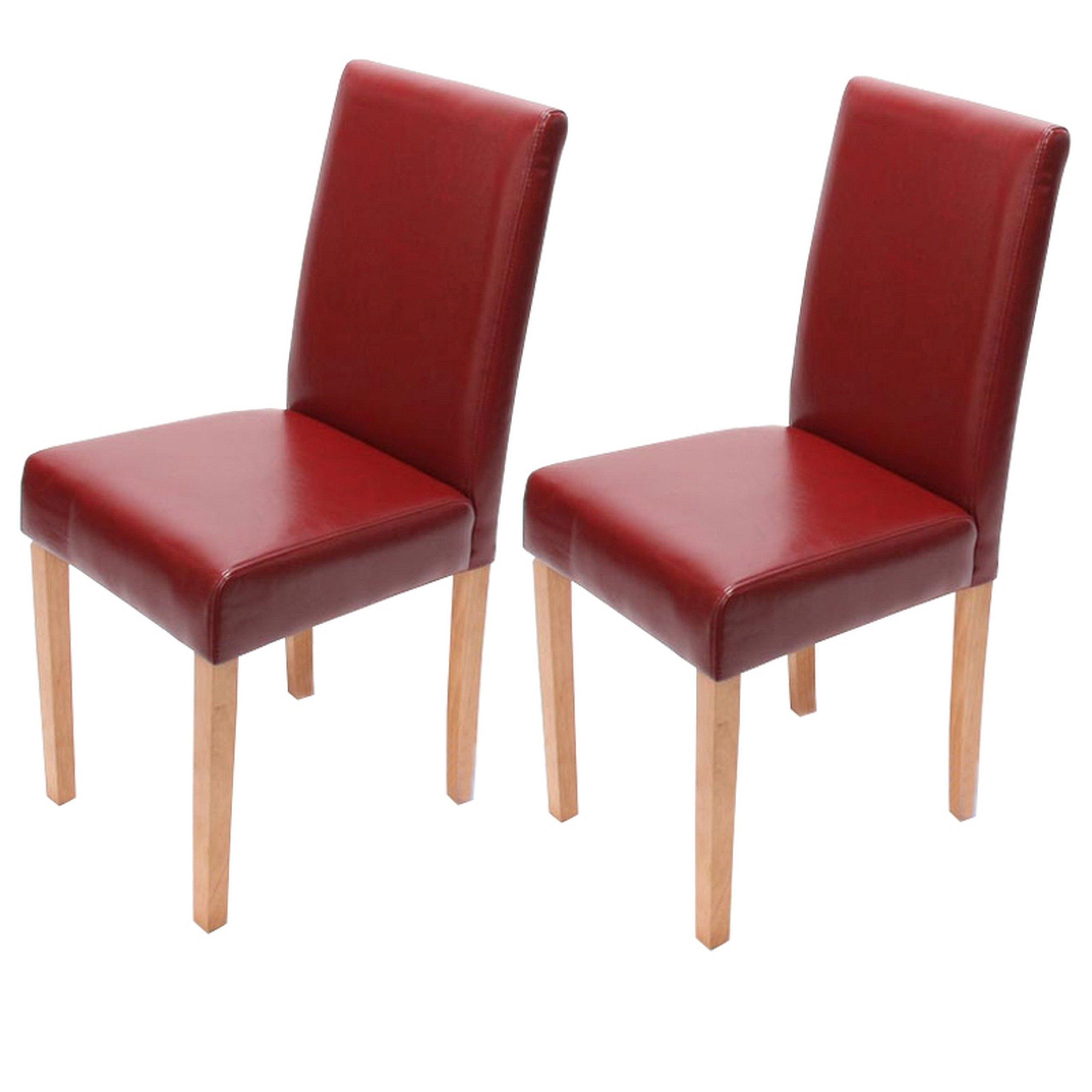 MCW Esszimmerstuhl Littau-L-2 (Set, 2 St), 2er-Set, Rutschfest durch Kunststoffuntersatz, gut gepolstert