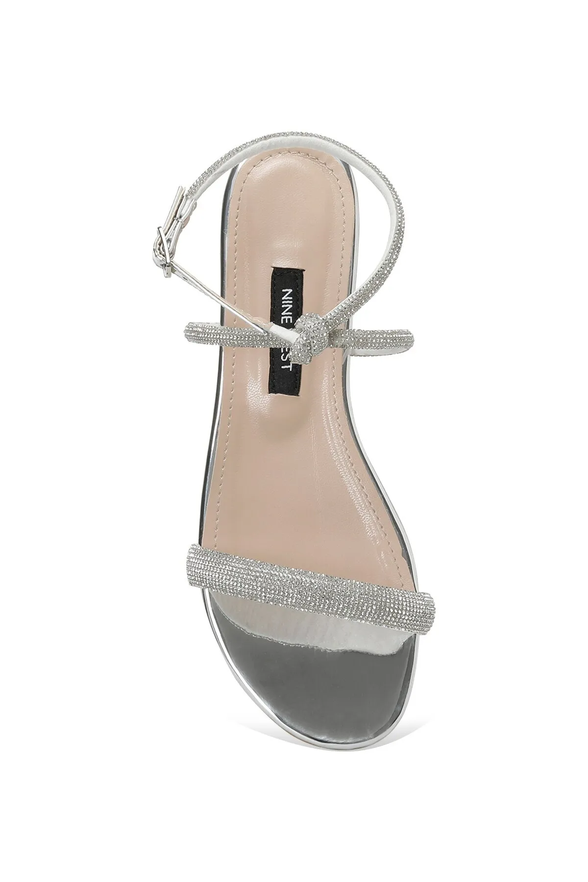 Nine West  SELGEN 2PR Flache Damensandalen in Silber