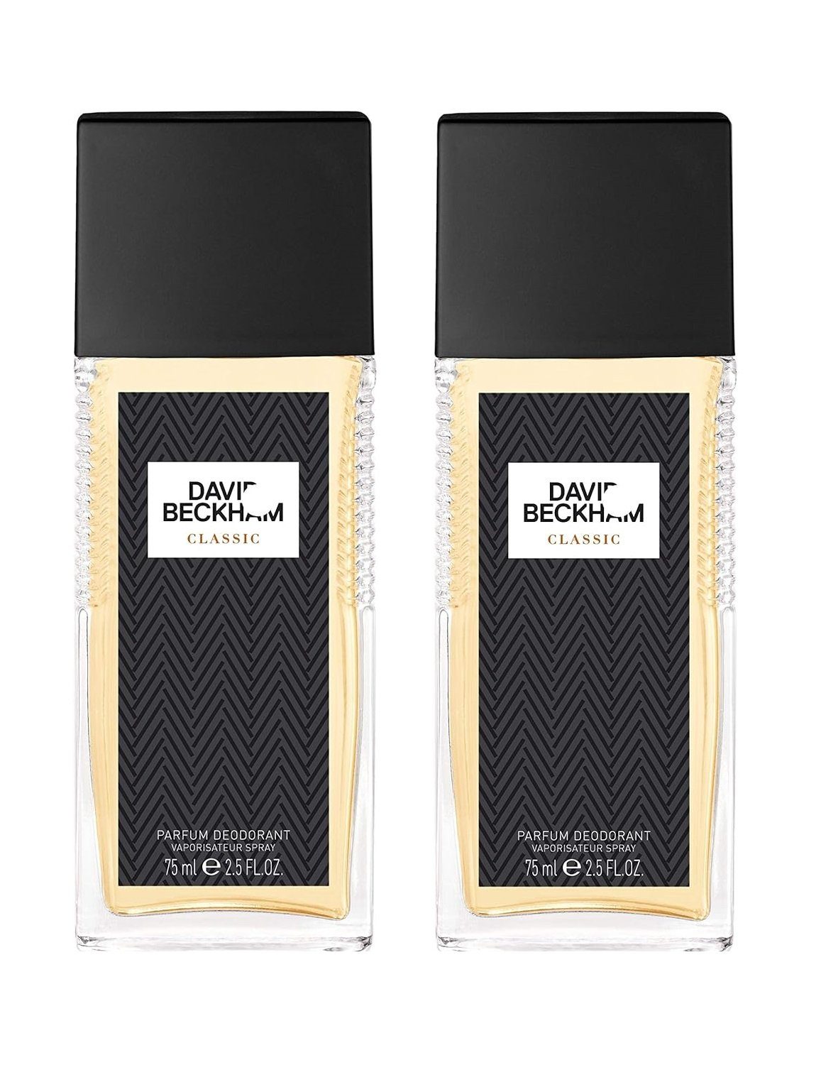DAVID BECKHAM Duft-Set DAVID BECKHAM Classic 2x 75ml Parfum Spray Deodorant Herren Männer, 2-tlg., Herrenduft Duftspray Männerduft Duft Geschenk frischer Duft Parfüm