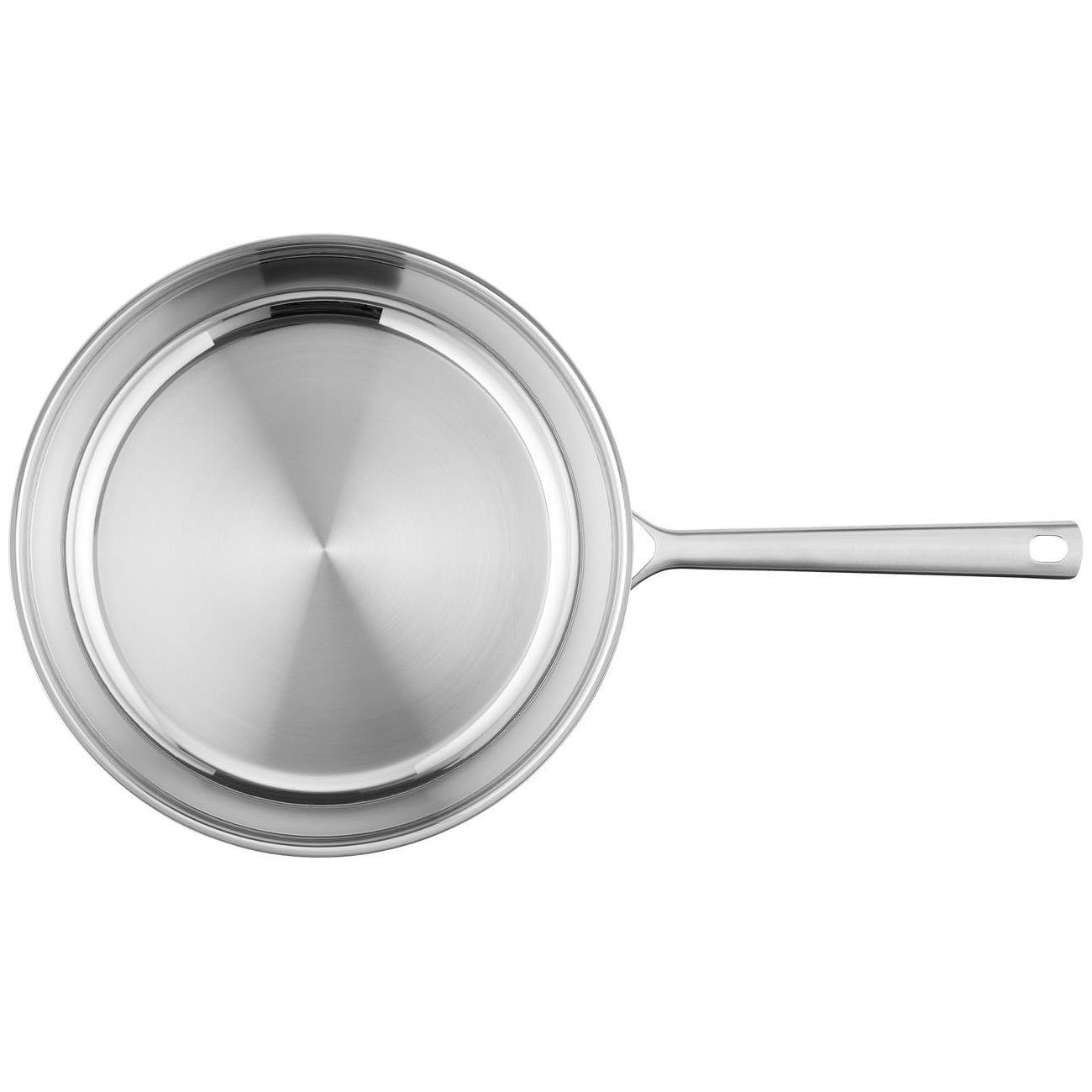 Zwilling Bratpfanne TrueFlow, Edelstahl (28 cm), Voll Edelstahl Pfanne ohne Antihaftbeschichtung, induktionsgeeignet