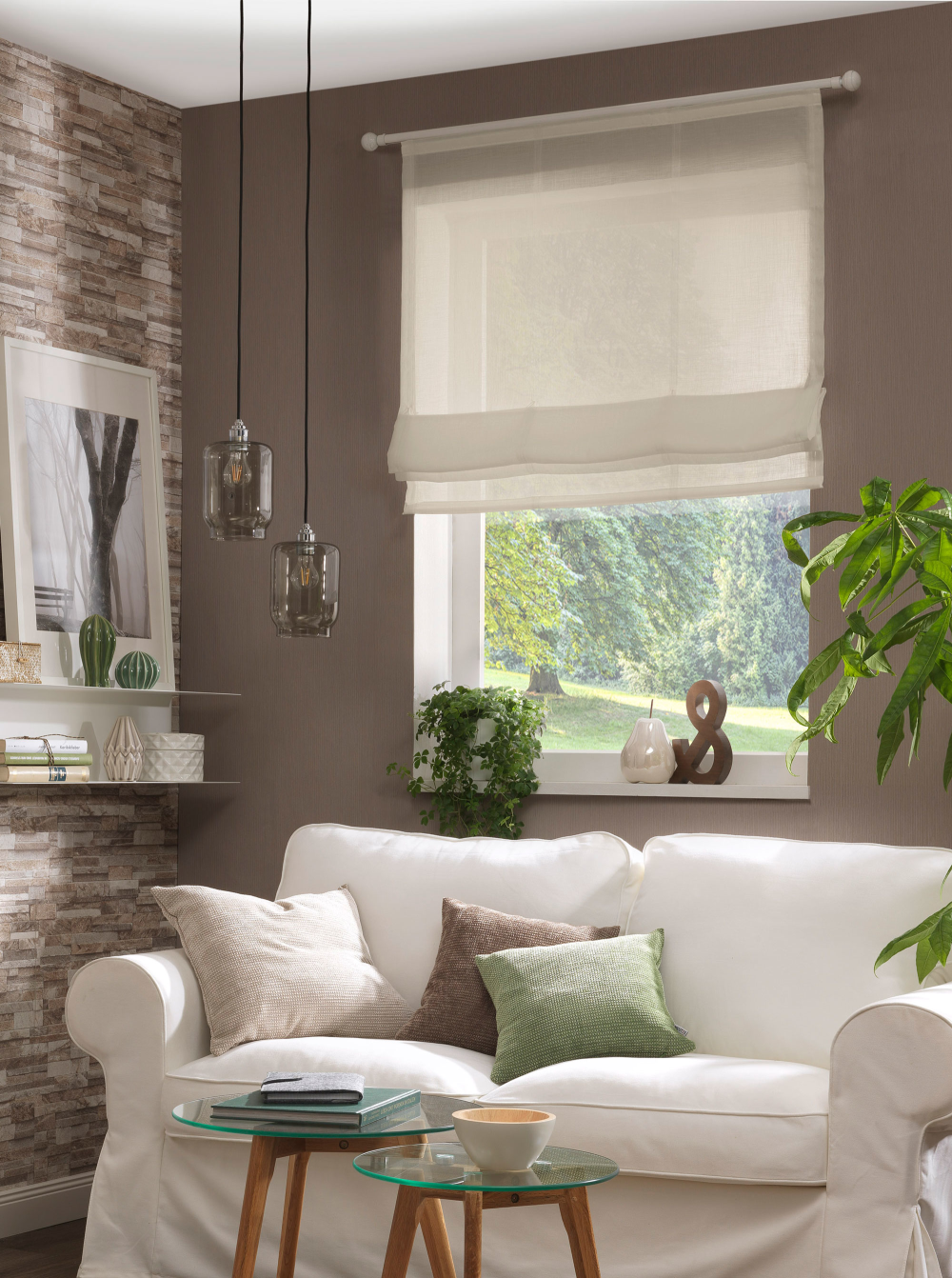 Raffrollo Allure taupe