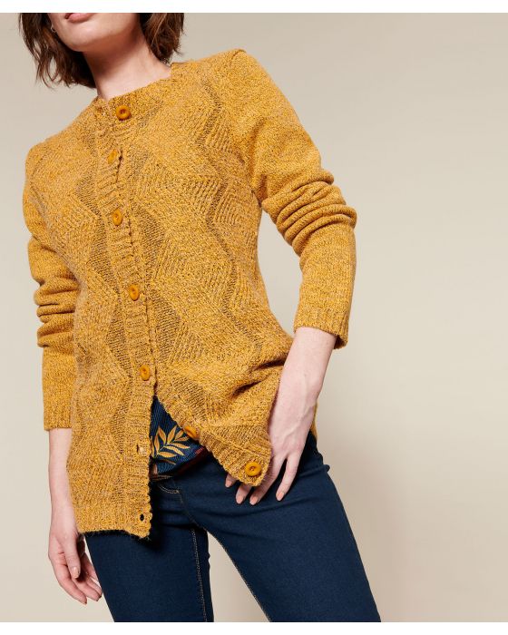 Cardigan maille chinée chaude Thermolactyl
