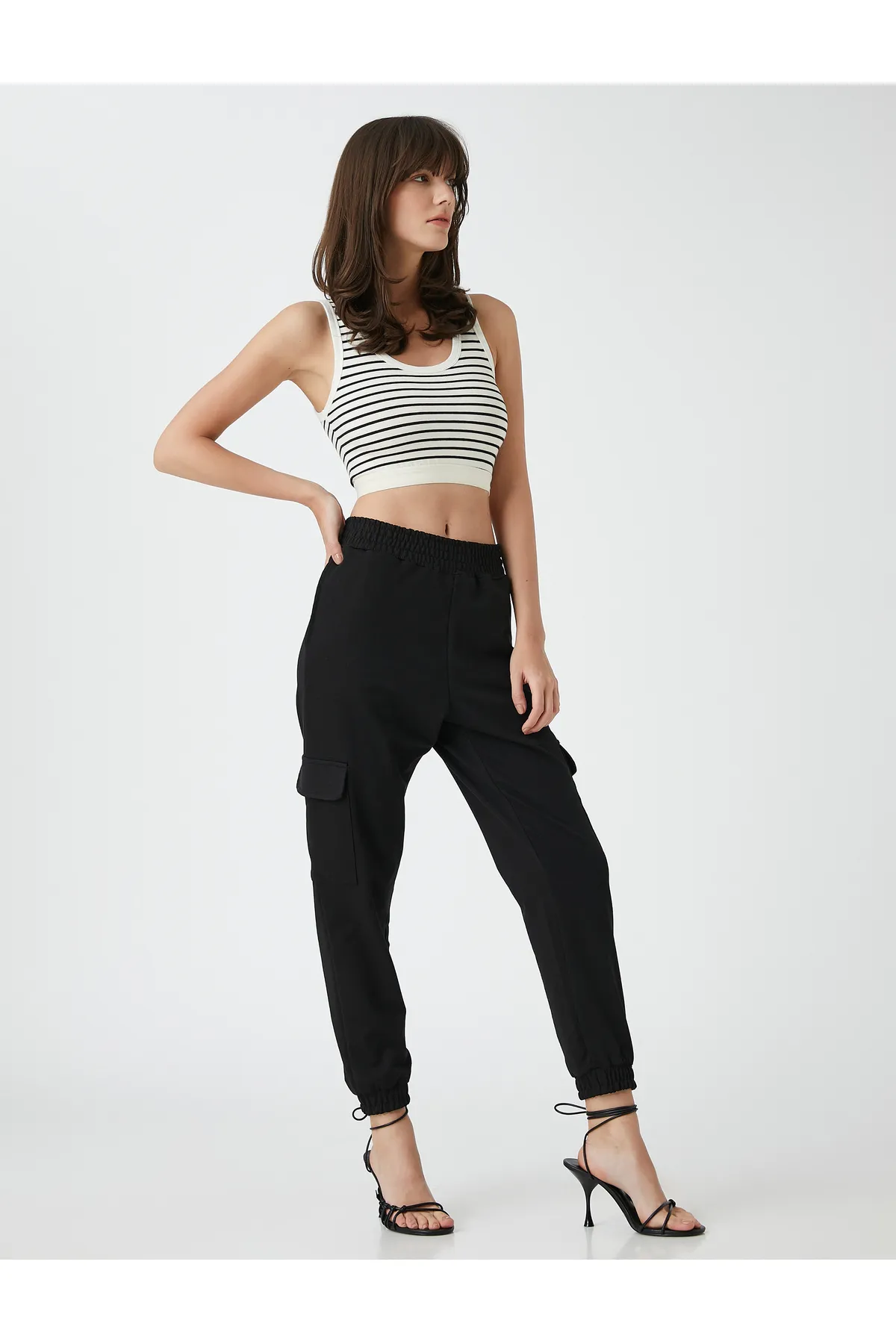 Koton  Jogger-Cargohose mit elastischer Taillentasche