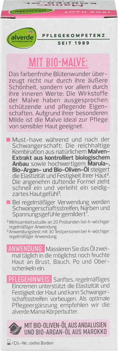 Mama Körperöl Bio-Malve, 100 ml