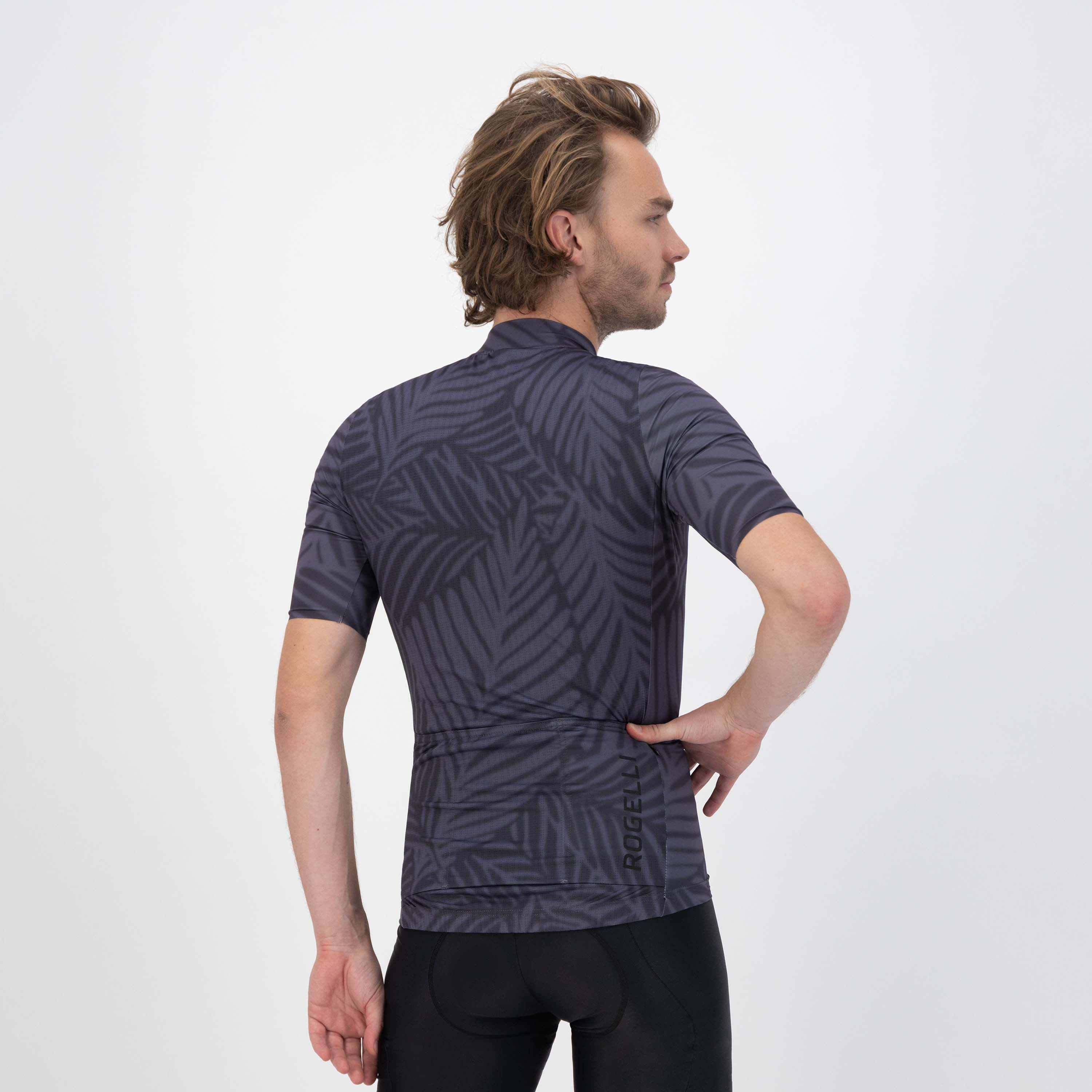 Rogelli Jungle Grau Herren Radtrikot Kurzarm