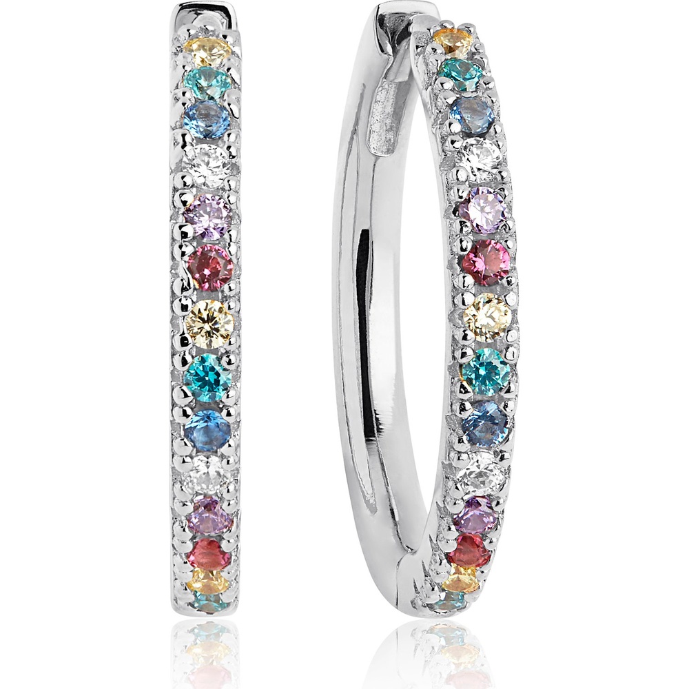 Sif Jakobs Jewellery Créoles 925 Argent Boucles d'oreilles
