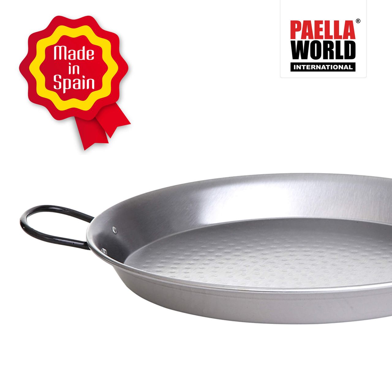PaellaWorld International Paella World Original spanische Paella Pfanne Typ Valenciana 36cm Stahl poliert mit Griffen