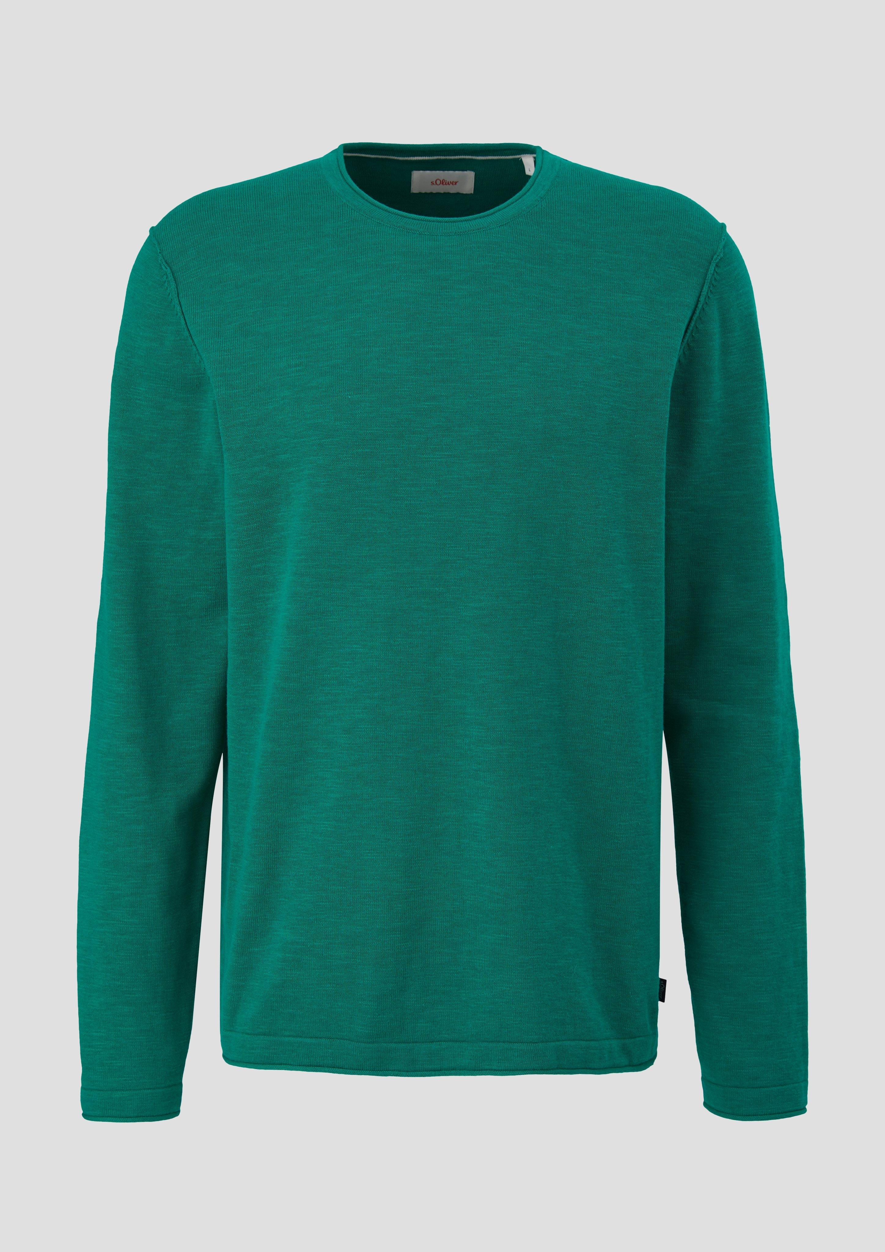 Strickpullover mit Rollkante  2141098-7652