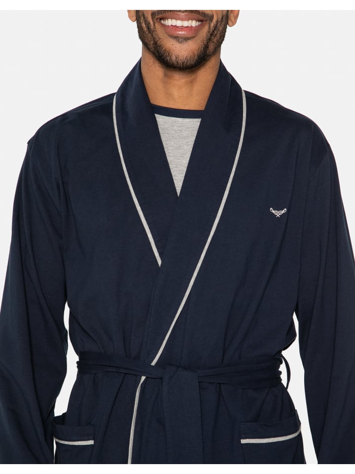 Threadbare Bademantel Virgo in Blau günstig kaufen