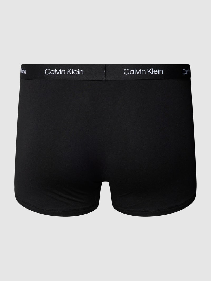 PLUS SIZE Trunks im 3er-Pack mit elastischem Logo-Bund in schwarz