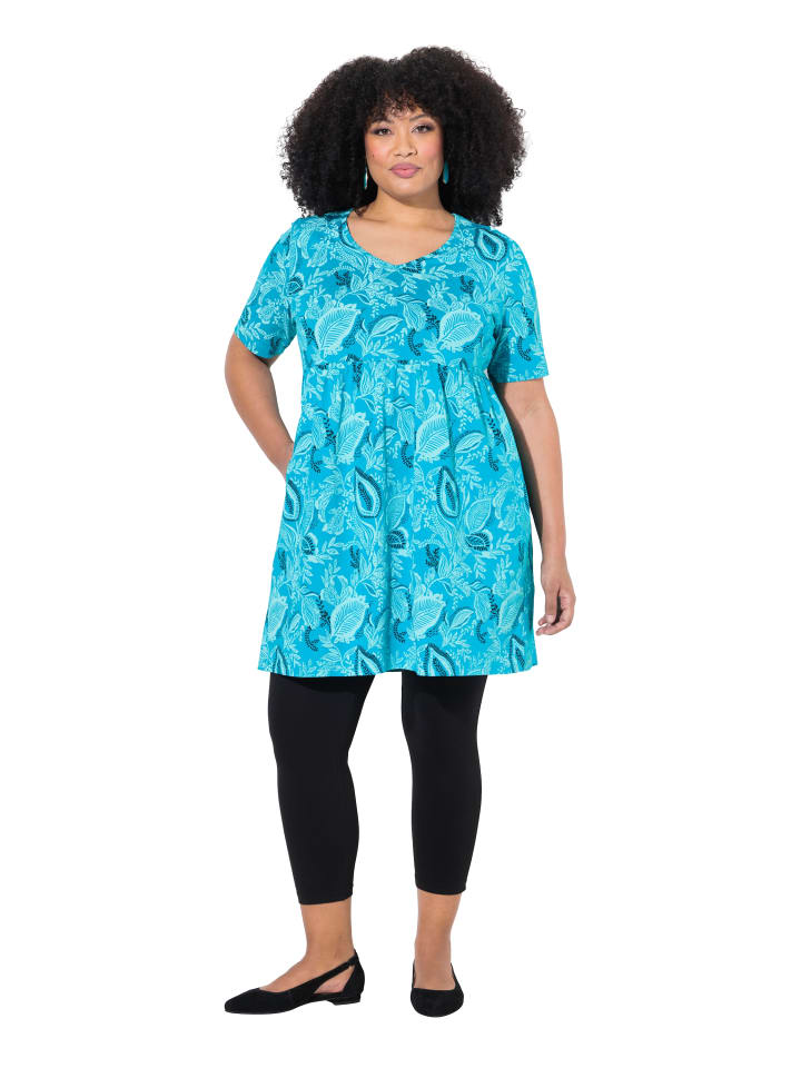 Ulla Popken Longshirt in tiefes aqua günstig kaufen
