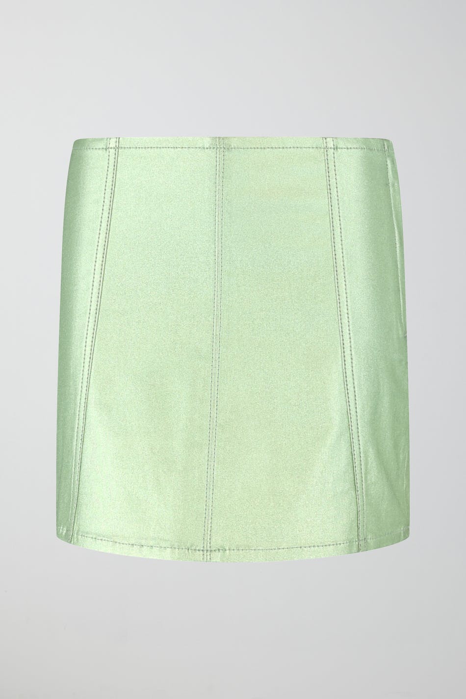 Metallic mini skirt