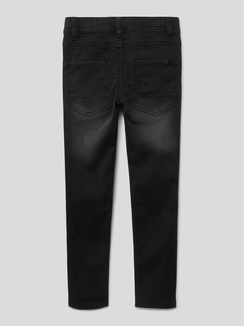 Jeans mit elastischem Bund Modell 'RYAN' in schwarz