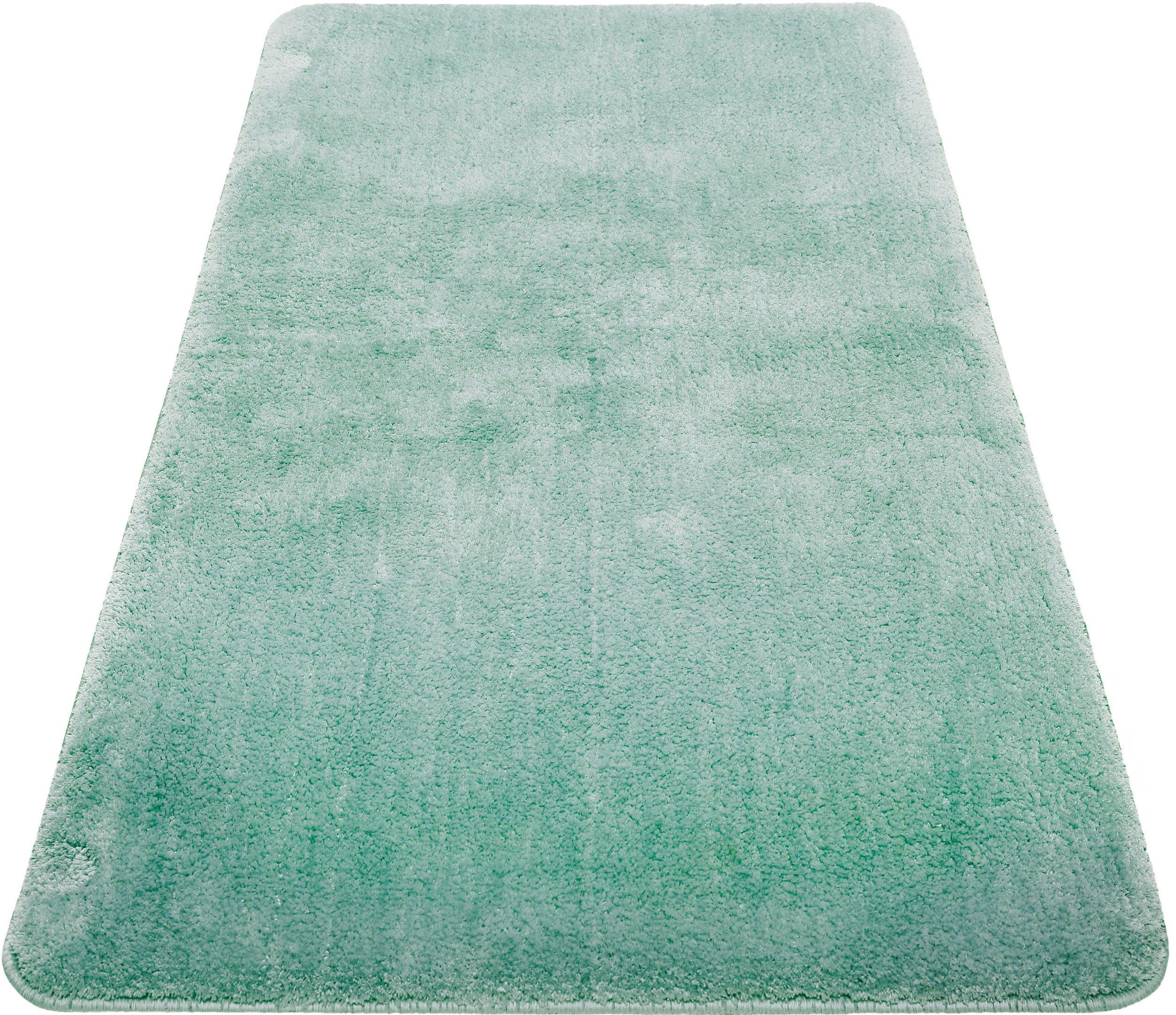 Badematte Joris Wecon home Basics, Höhe 20 mm, rutschhemmend beschichtet, strapazierfähig, Polyester, rechteckig, waschbar, viele Größen, Badezimmerteppich, uni