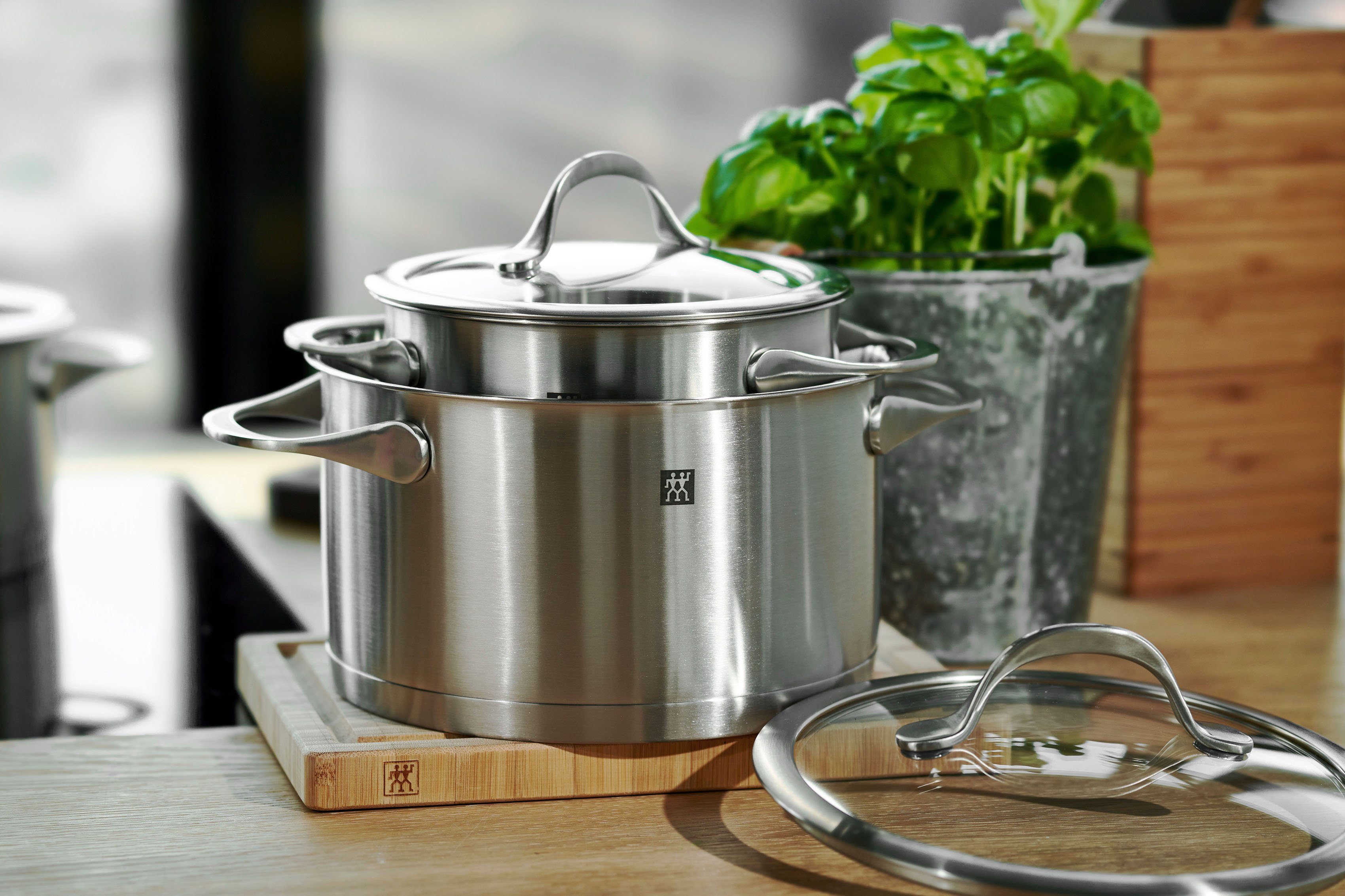 Zwilling Topf-Set Essence, Edelstahl 18/10 (Set, 7-tlg), Induktion