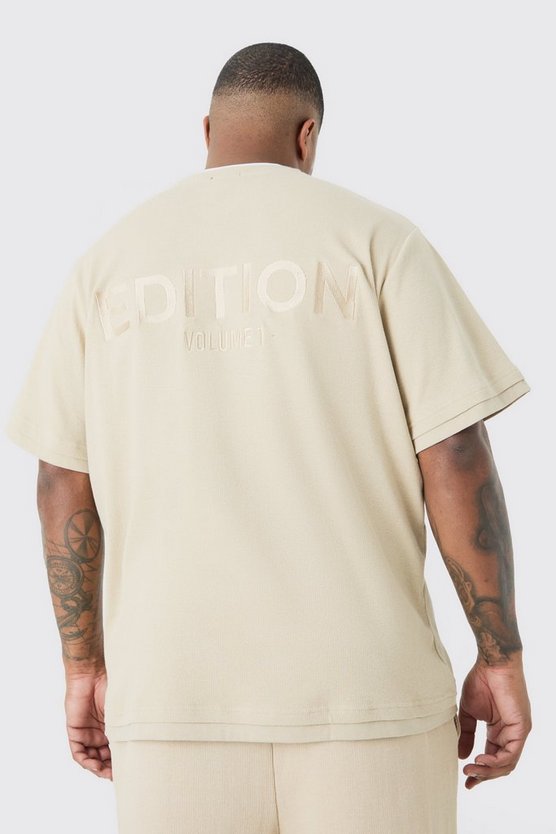 Plus geripptes Edition T-Shirt