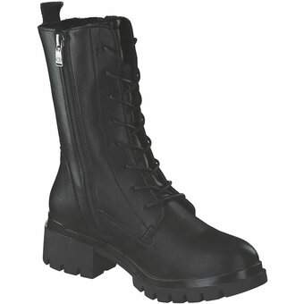 Tom Tailor Schnürstiefelette in schwarz