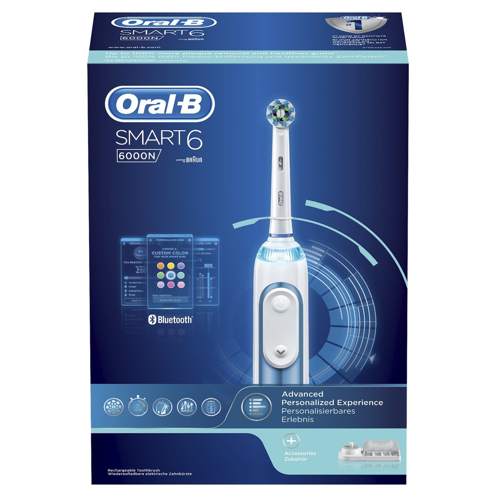 oral-b Oral-B Smart 6 6000N Blue Brosse À Dents Électrique Brosse À Dents Electrique