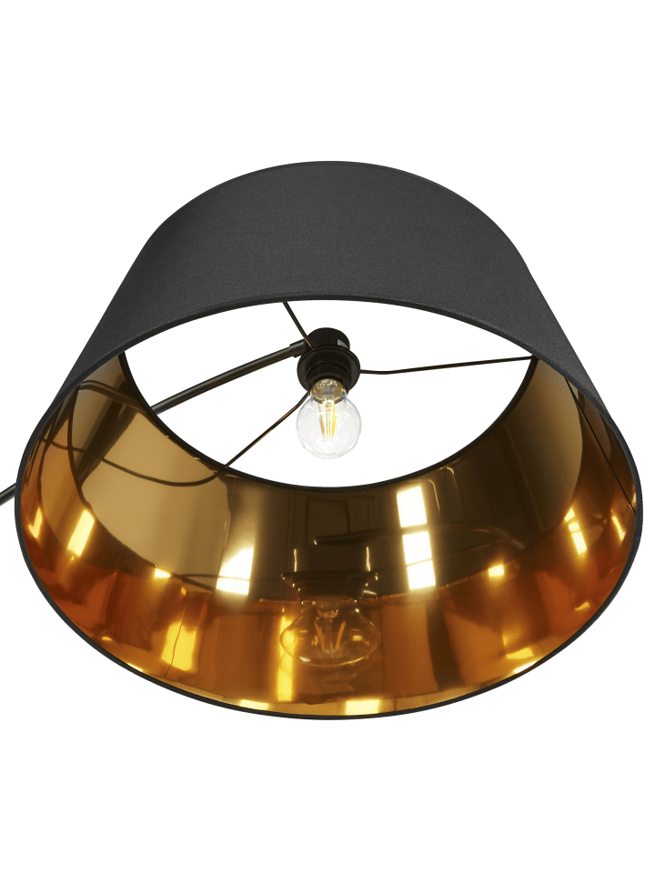 Beliani Stehleuchten YABUS in Schwarz/Kupfer - (W) 50 x (H) 197 x (L) 109 cm günstig kaufen onesize