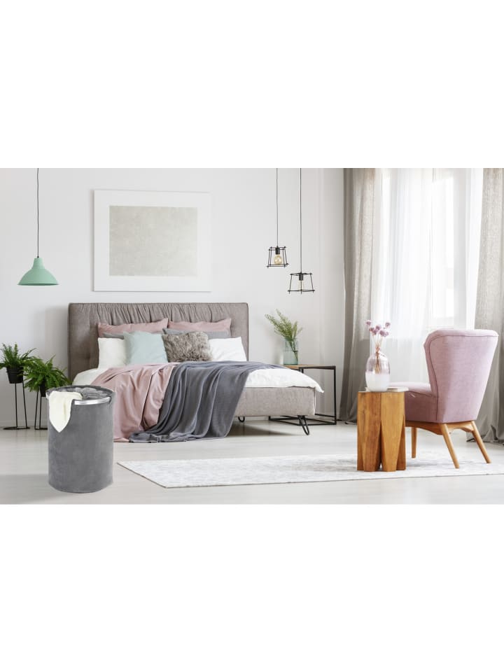 Wenko Wäschesammler Mod. Cordoba Grau, Wäschesammler Cordoba Grau in Grau günstig kaufen onesize