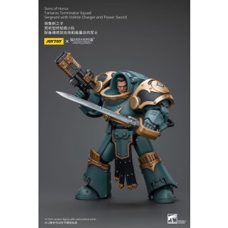 Warhammer The Horus Heresy Actionfigur 1/18 Tartaros Terminator Squad Sergeant With Volkite Charger And Power Sword 12 cm