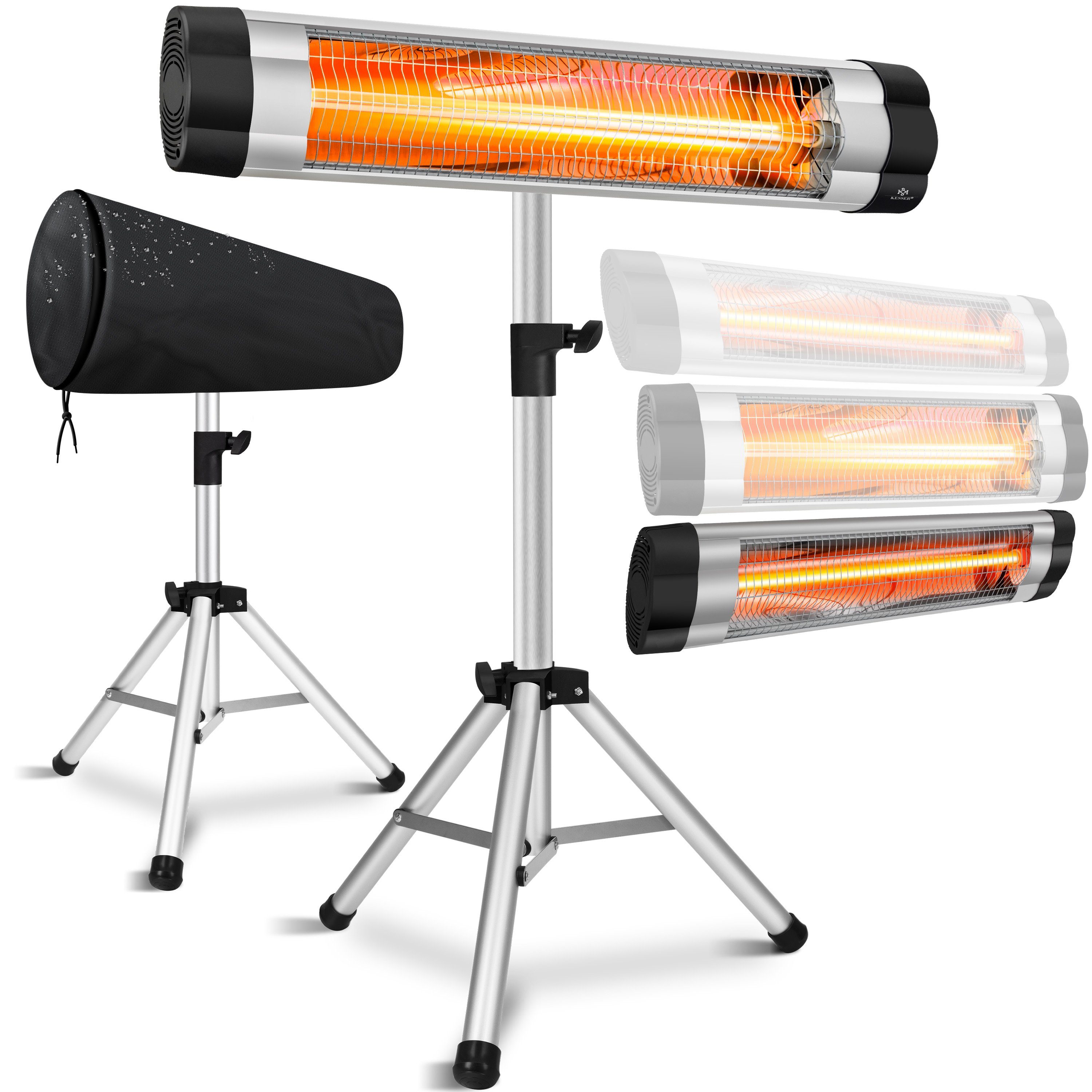 KESSER Infrarotstrahler, 2500 W, Infrarotstrahler Heizstrahler Terrassenstrahler 2500W