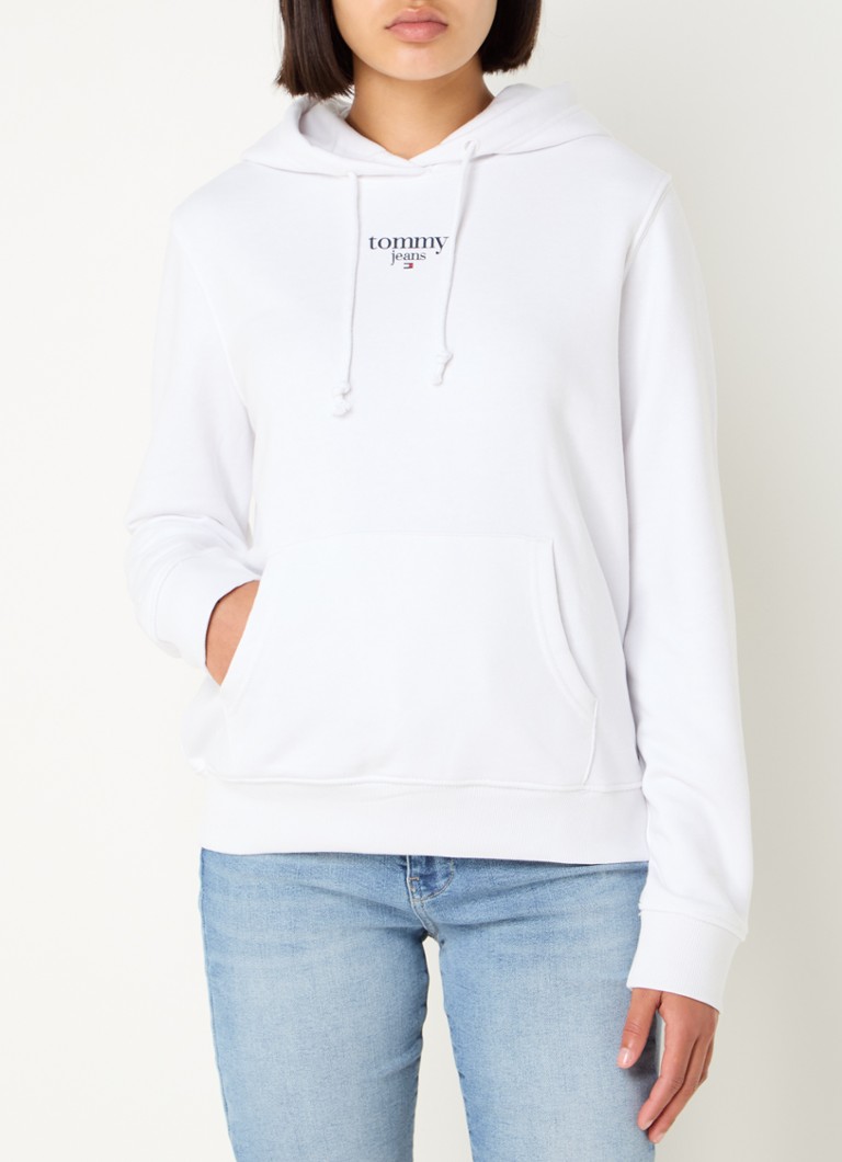 Tommy Hilfiger dukserica s klokanskim džepom i printom logotipa