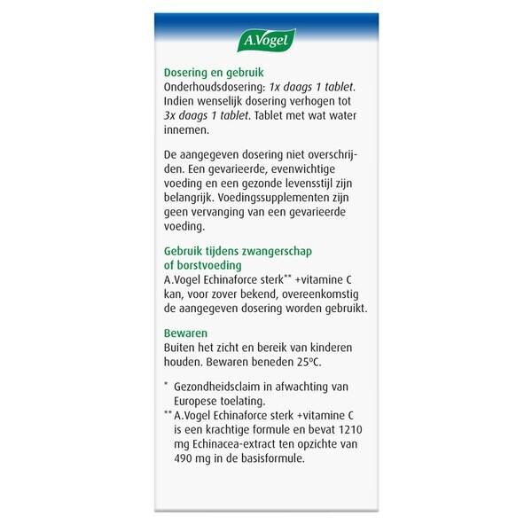 A.Vogel Echinaforce Strong** C-vitamiinitabletit 45 kpl