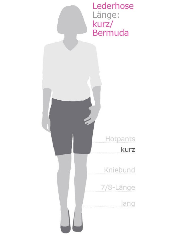 Nübler Lederhose kurz Tiana L in Silber günstig kaufen