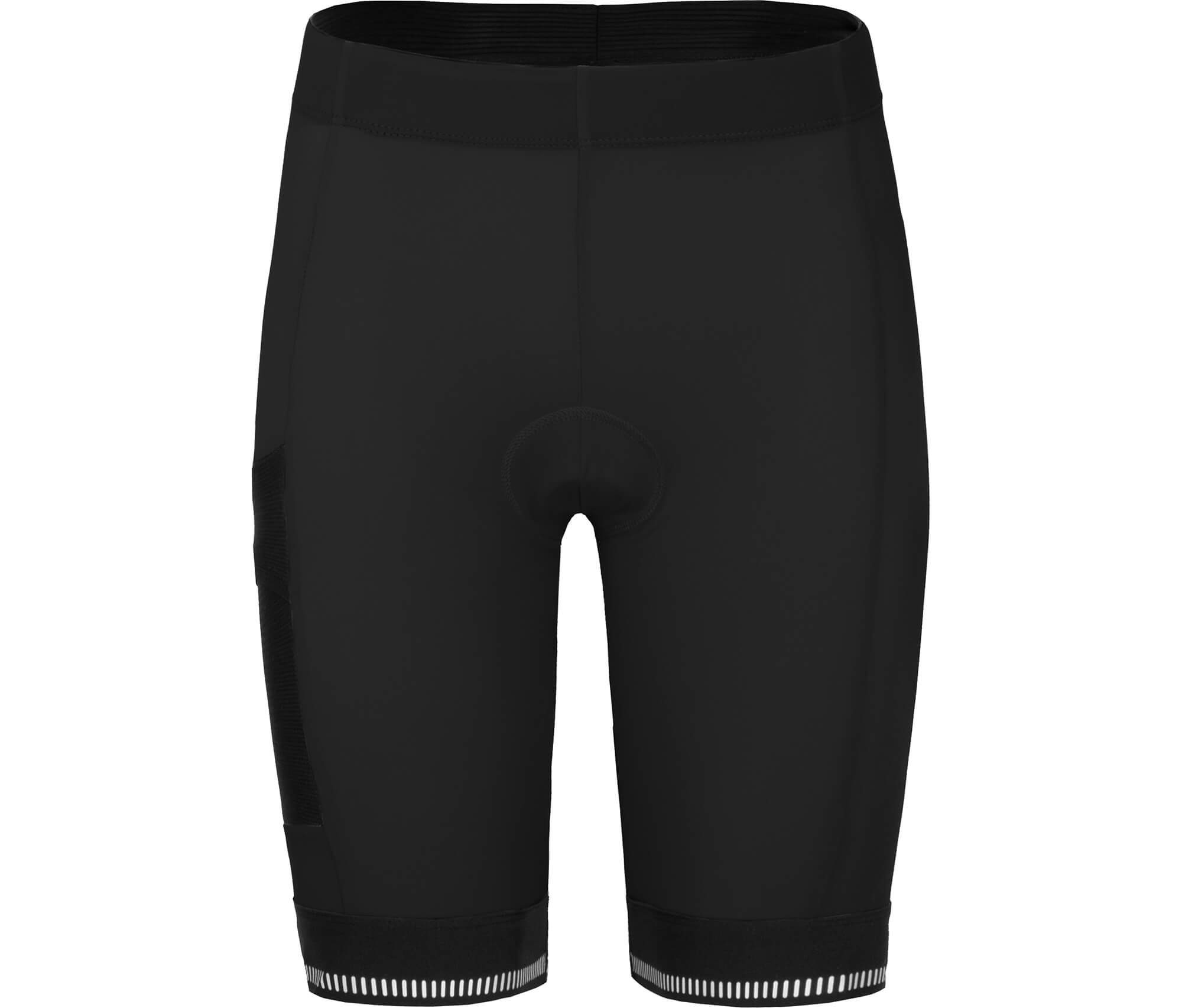 Bergson Fahrradhose SUNDRA COMFORT Bermuda (mit Sitzpolster) Damen Radshorts, bielastisch, tight, Normalgrößen, schwarz
