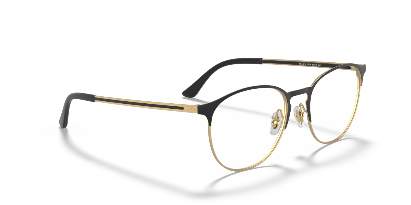 RB6375 OPTICS - Negru mat pe auriu