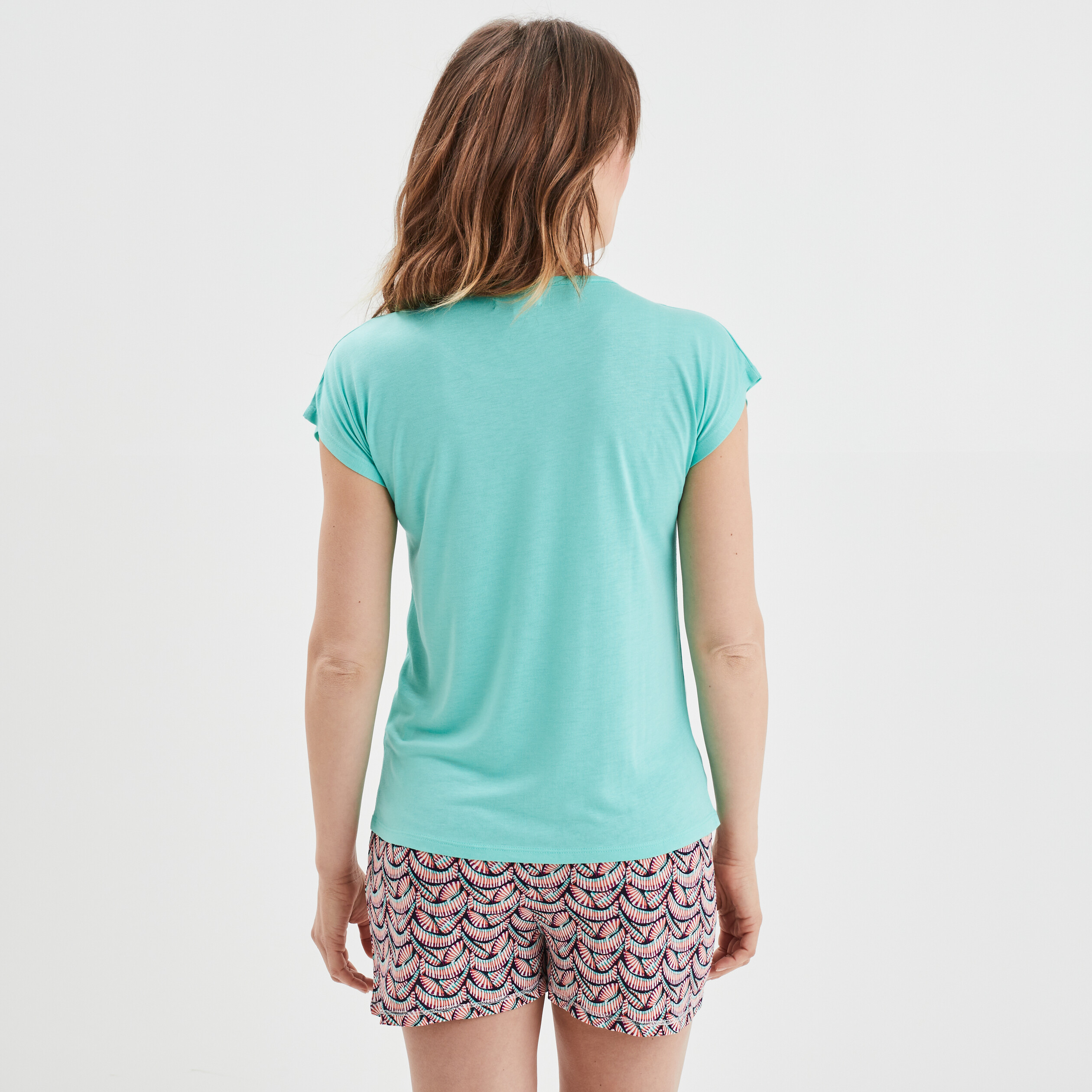 Ensemble pyjama 2 pièces short bleu marine femme | La Halle