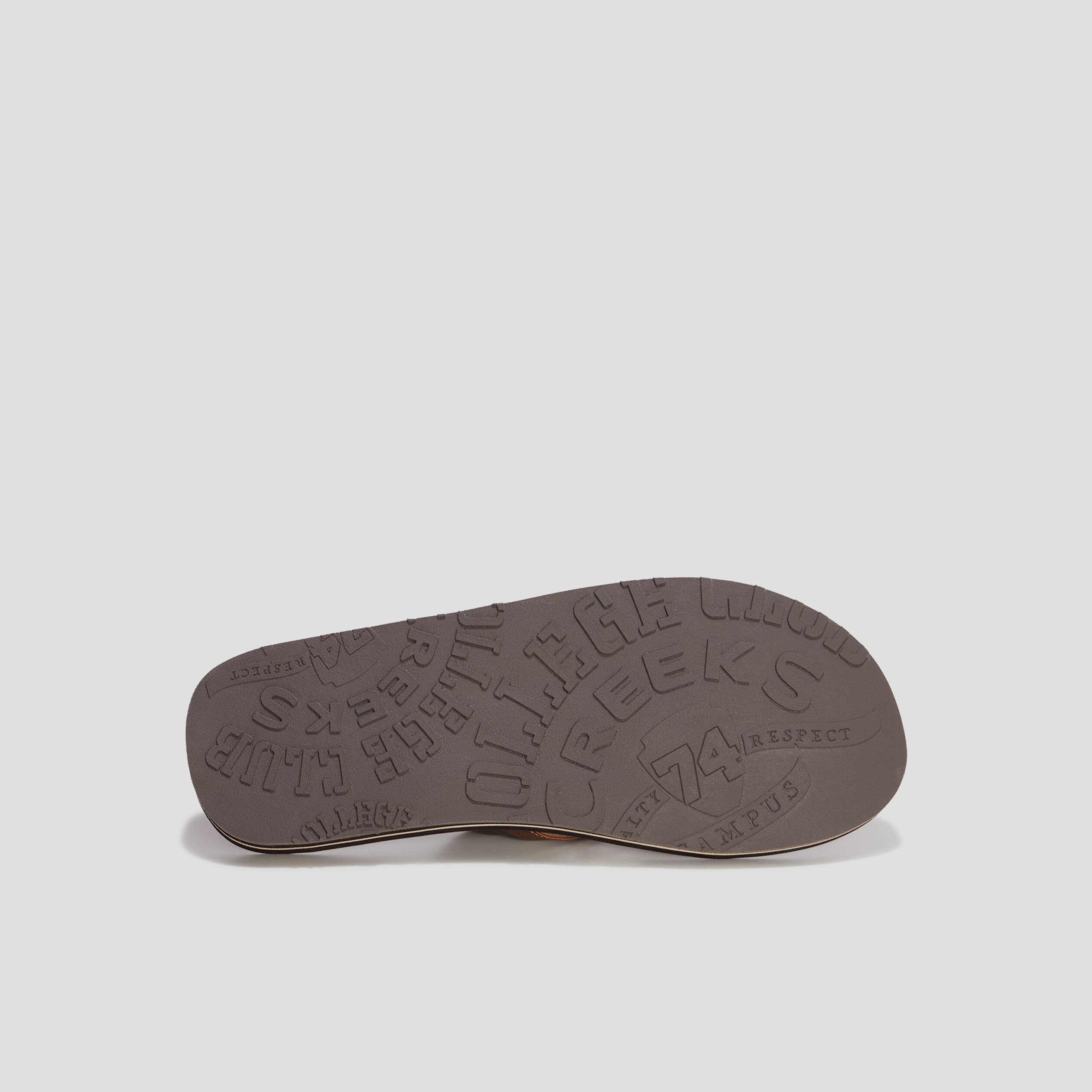 Mules tong Creeks marron homme | La Halle