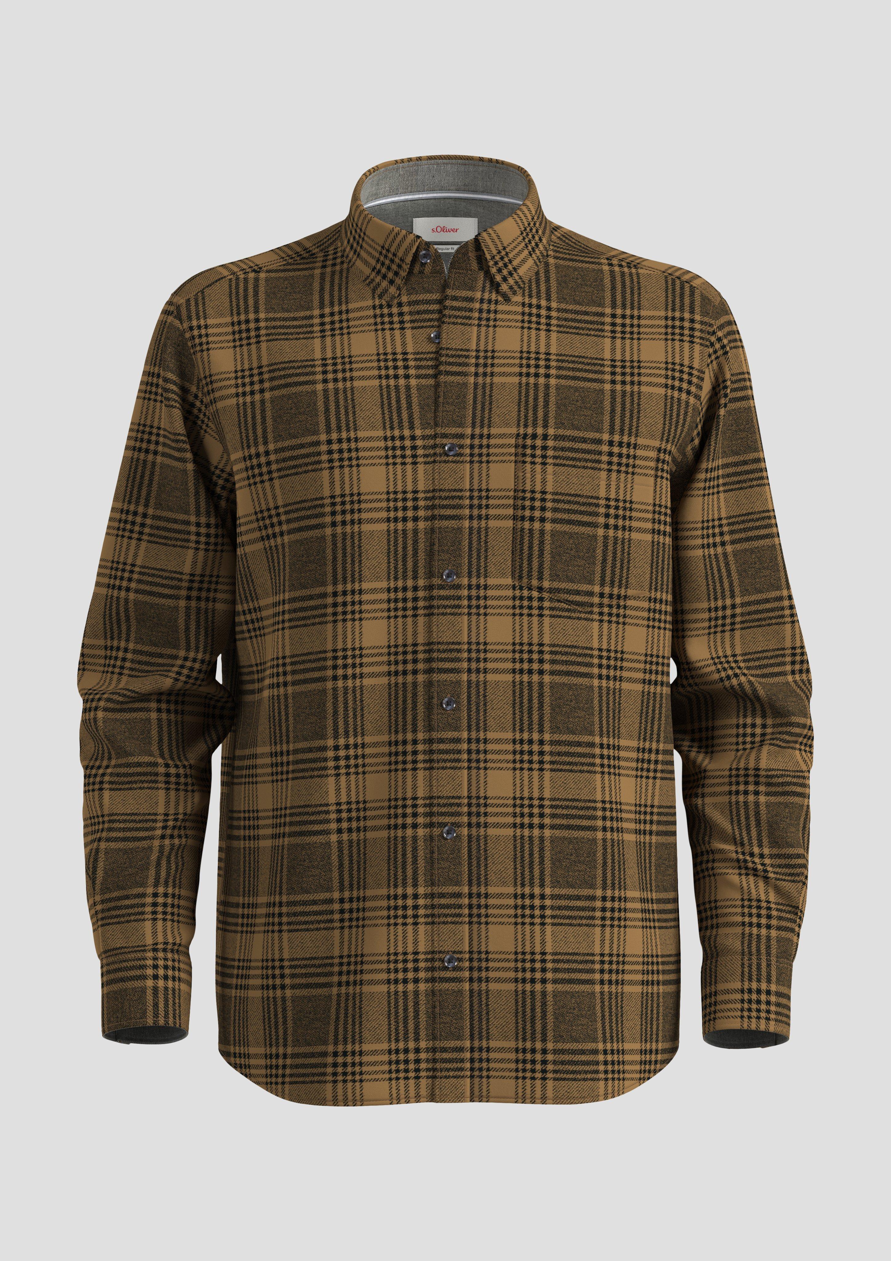 Regular: Karohemd aus Baumwollstretch  2133504-84N6