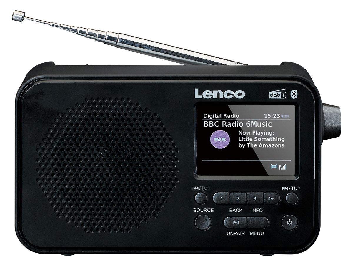 Lenco PDR-036BK DAB+/FM-Radio mit Bluetooth
