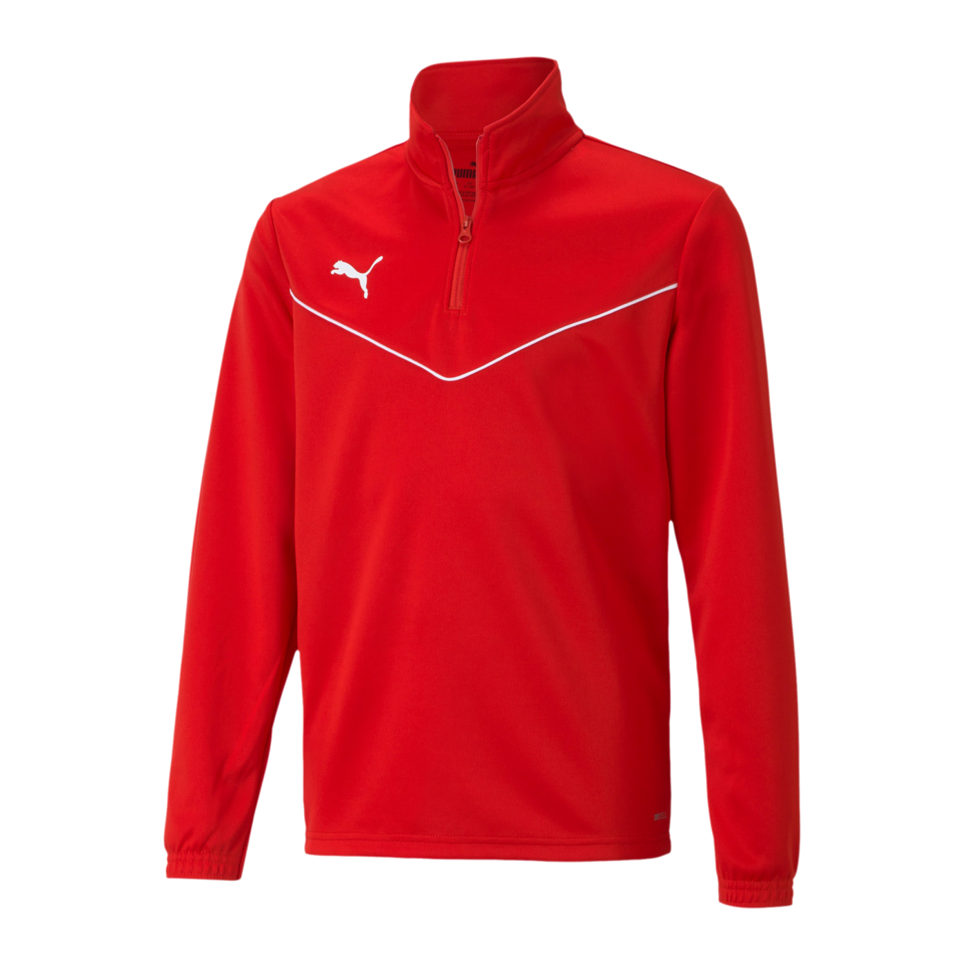 PUMA teamRISE HalfZip Sweatshirt Kids Rot F01