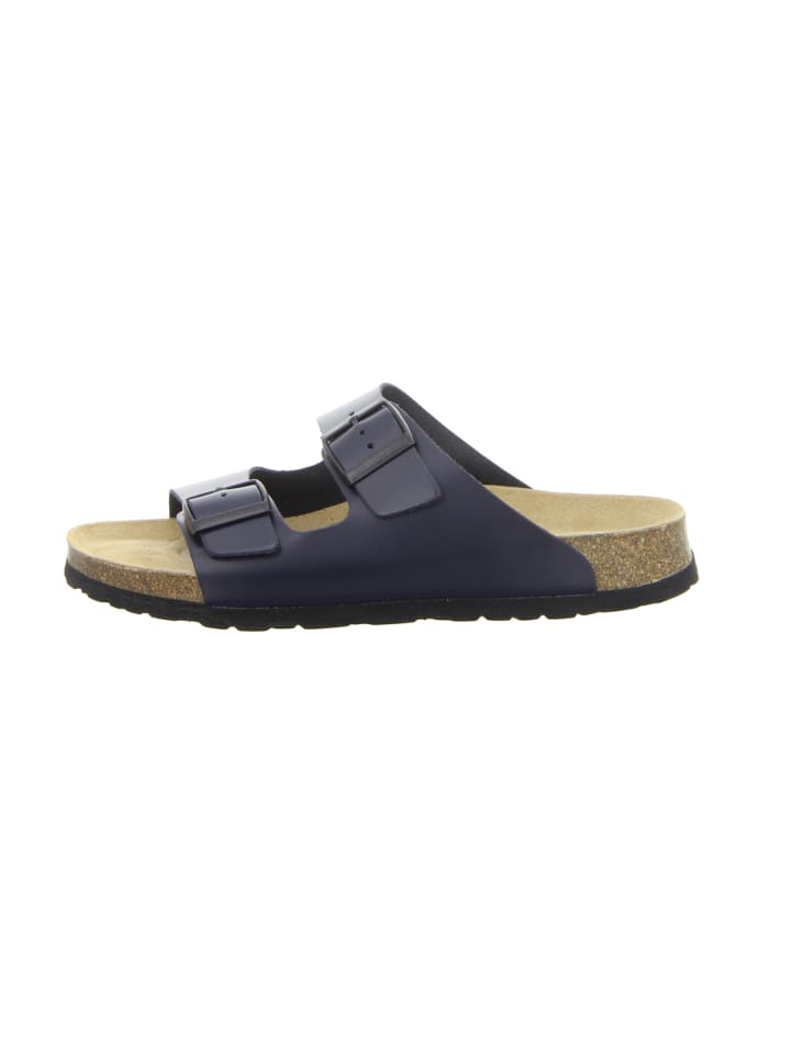 natural sense Pantolette Tieffußbett navy in blau günstig kaufen