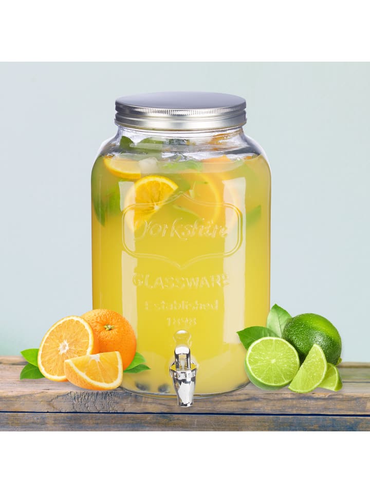 relaxdays 2 x Getränkespender in Transparent - 8 l günstig kaufen onesize