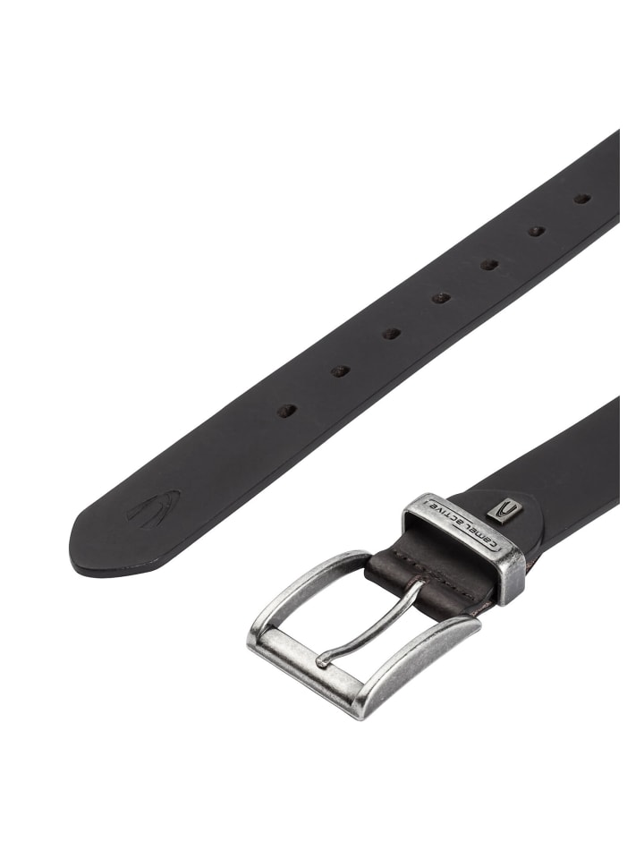 Camel Active Gürtel aus hochwertigem Leder in Schwarz günstig kaufen