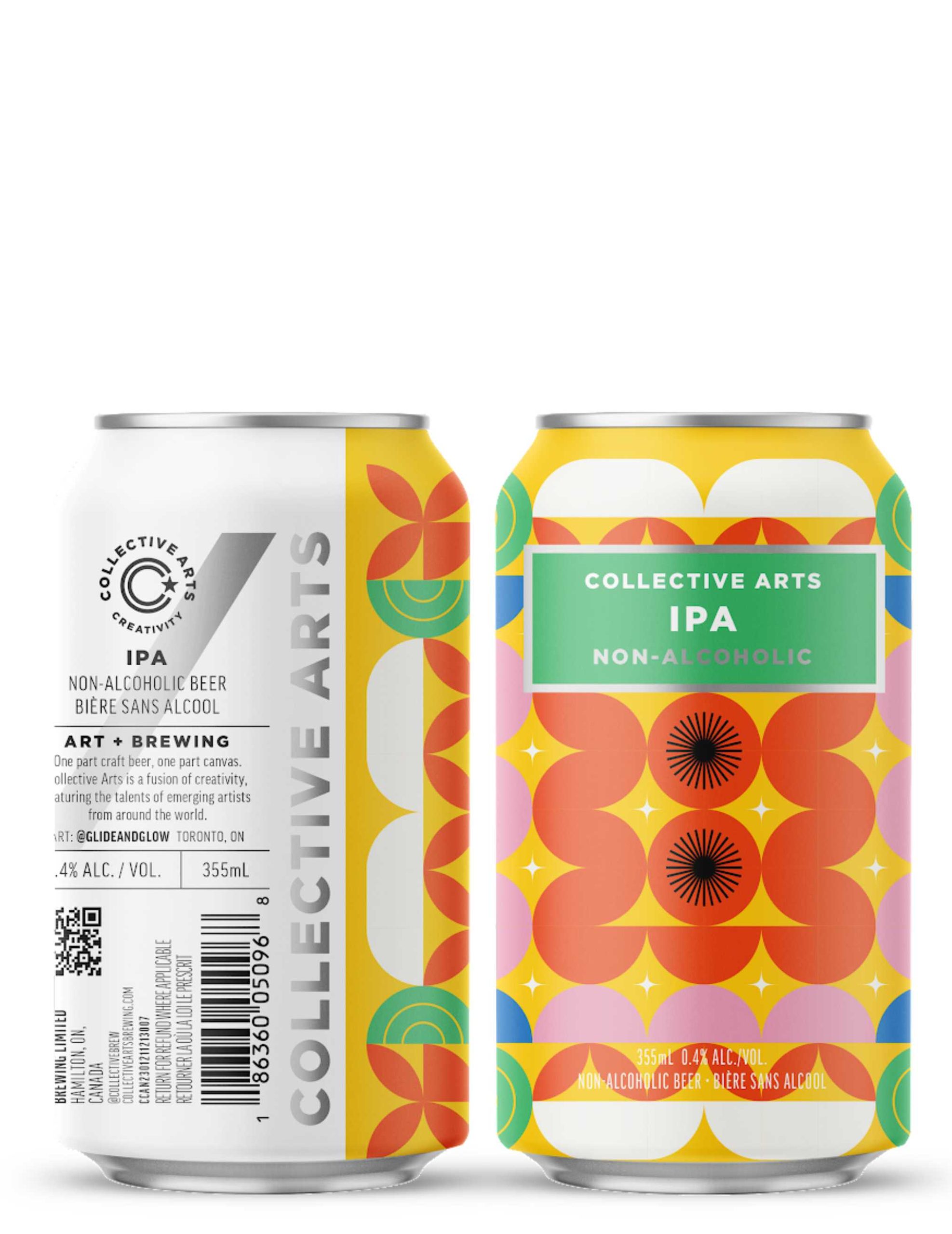 Collective Arts : IPA sans alcool - Gueule de joie 0.4° |  33 cl
