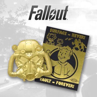 Fallout 24K Gold Plated XL Premium Pin Badge